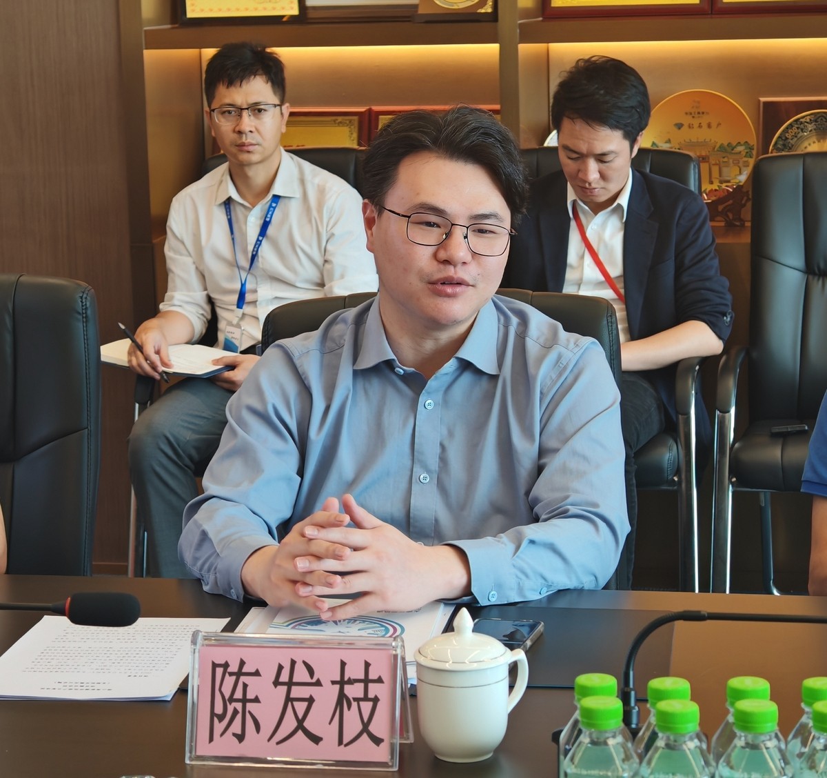 高明区区委区府办、佛山新基础工业集团来访我司调研